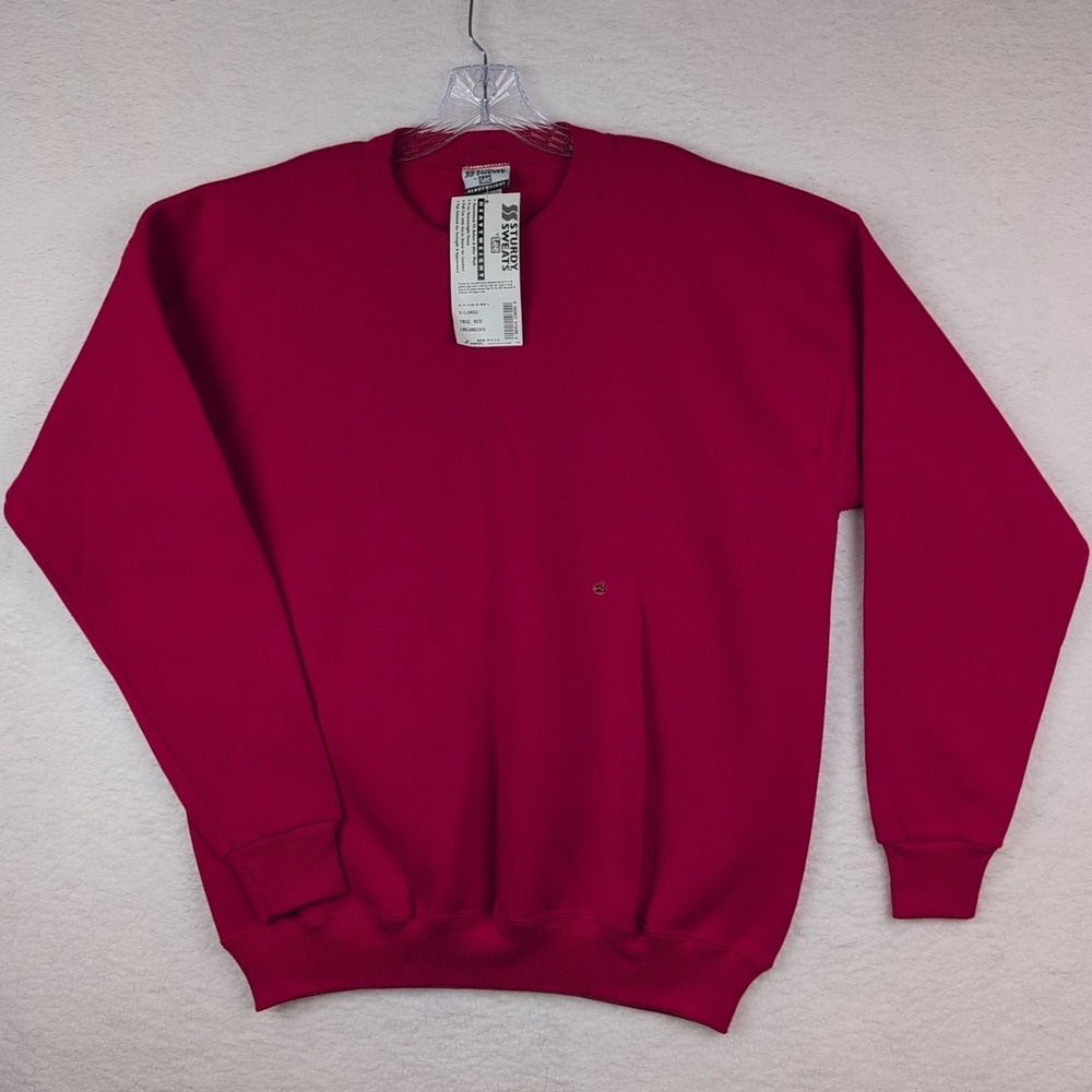 Vintage Sturdy‎ Sweats by Lee Sweatshirt XL Red Crewneck USA Brand New